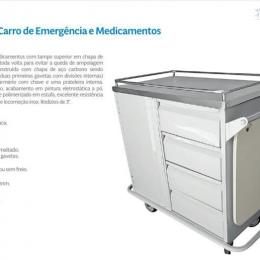 Modelo MD079A Carrinho de Emergência e Medicamentos Modelo MD079A Carrinho de Emergência e Medicamentos